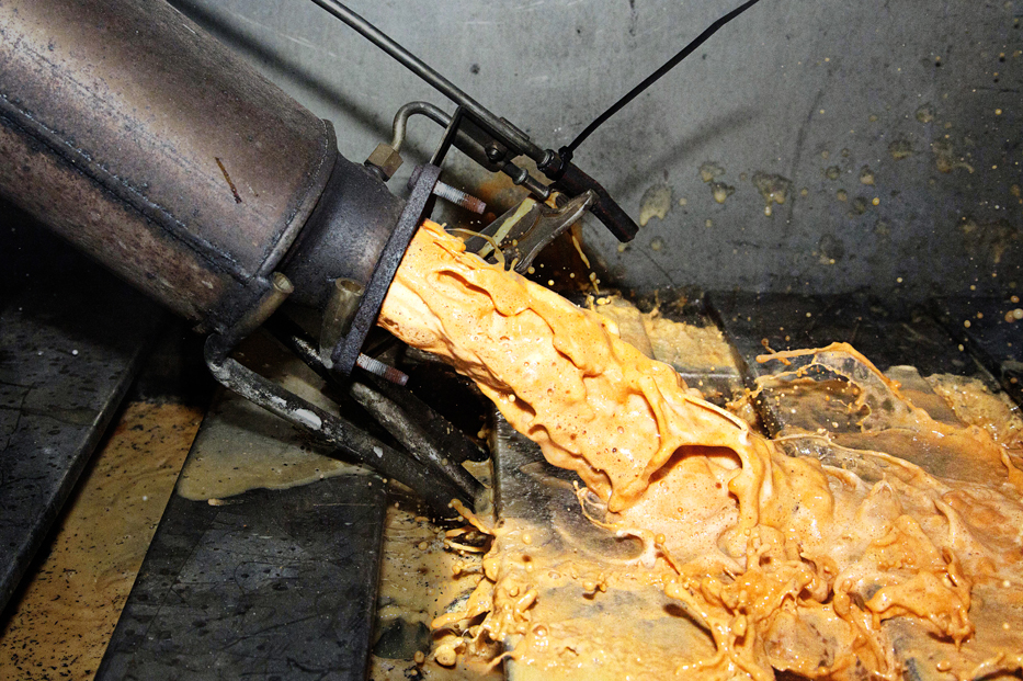 DPF filter cleaning process